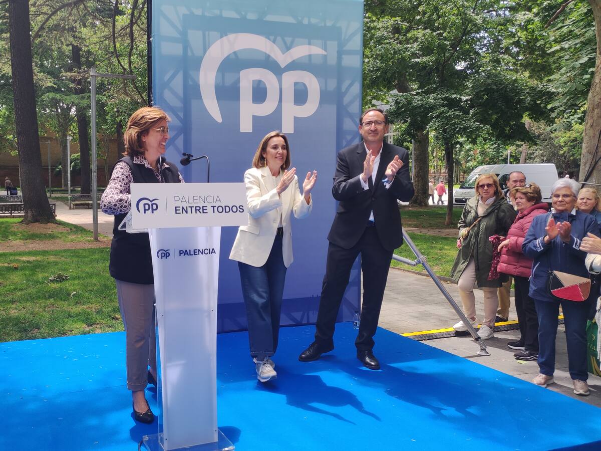 Cuca Gamarra: "Es el momento del voto, del voto a Alfonso Polanco y de acabar con el sanchismo"