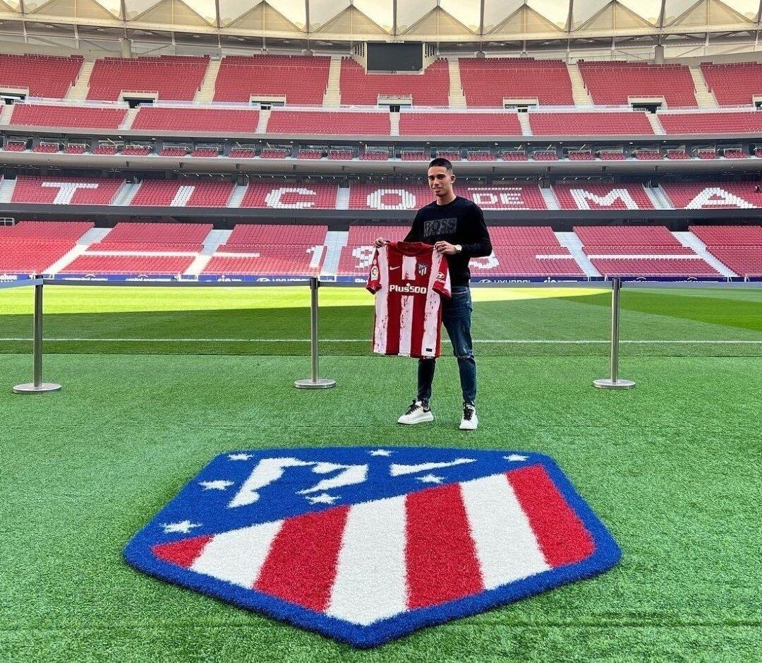 Gabriel Carvalho, en su presentación con el Atlético de Madrid