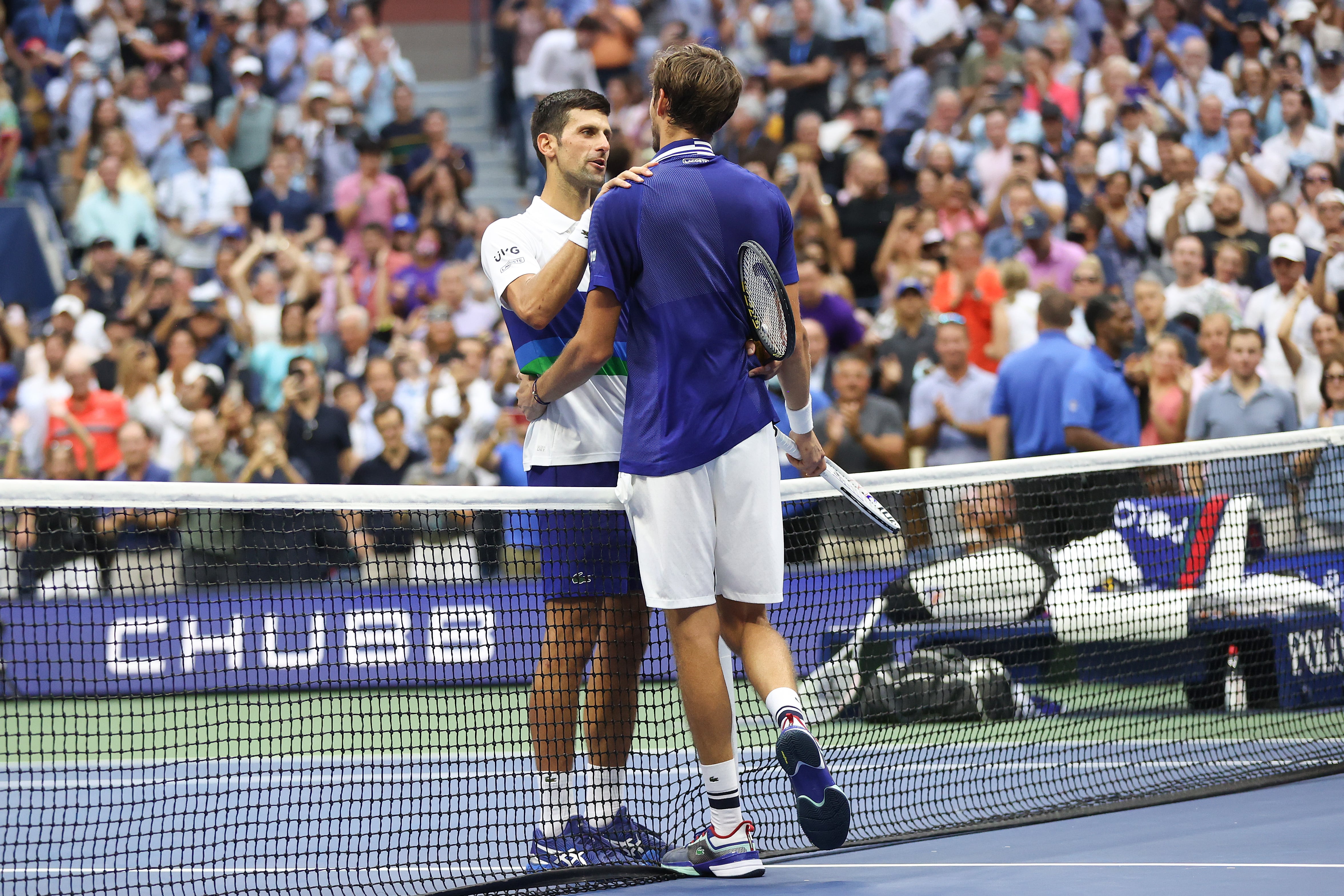 Djokovic y Medvedev, el pasado mes de septiembre