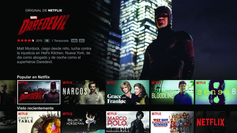 Imagen del contenido que ofrece Netflix.