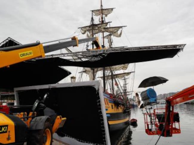 Set de rodaje de "La Fortuna"