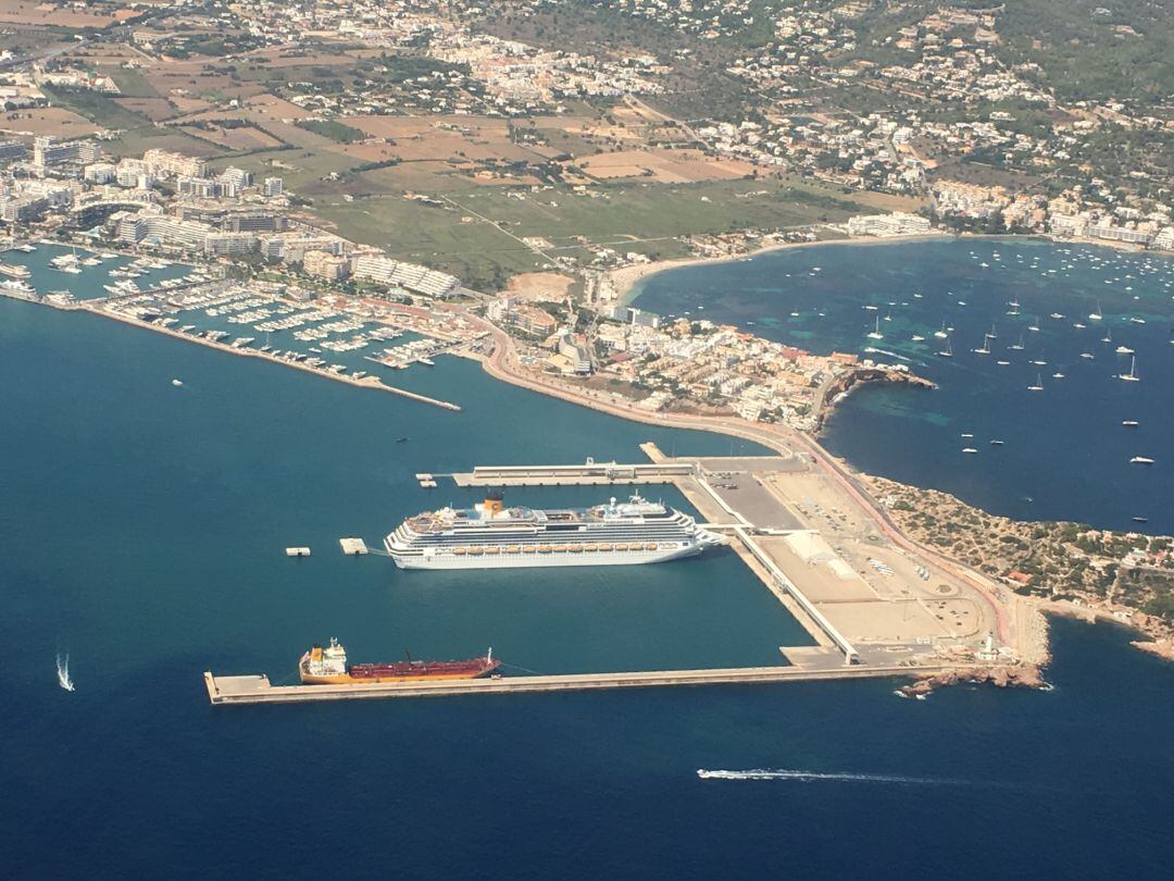Vista aérea de Ibiza