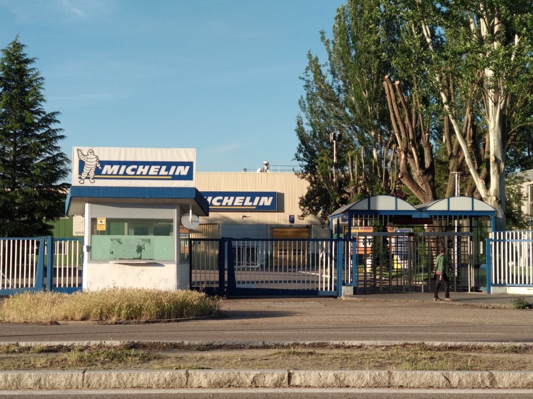 Entrada de la factoría de Michelin en Aranda de Duero