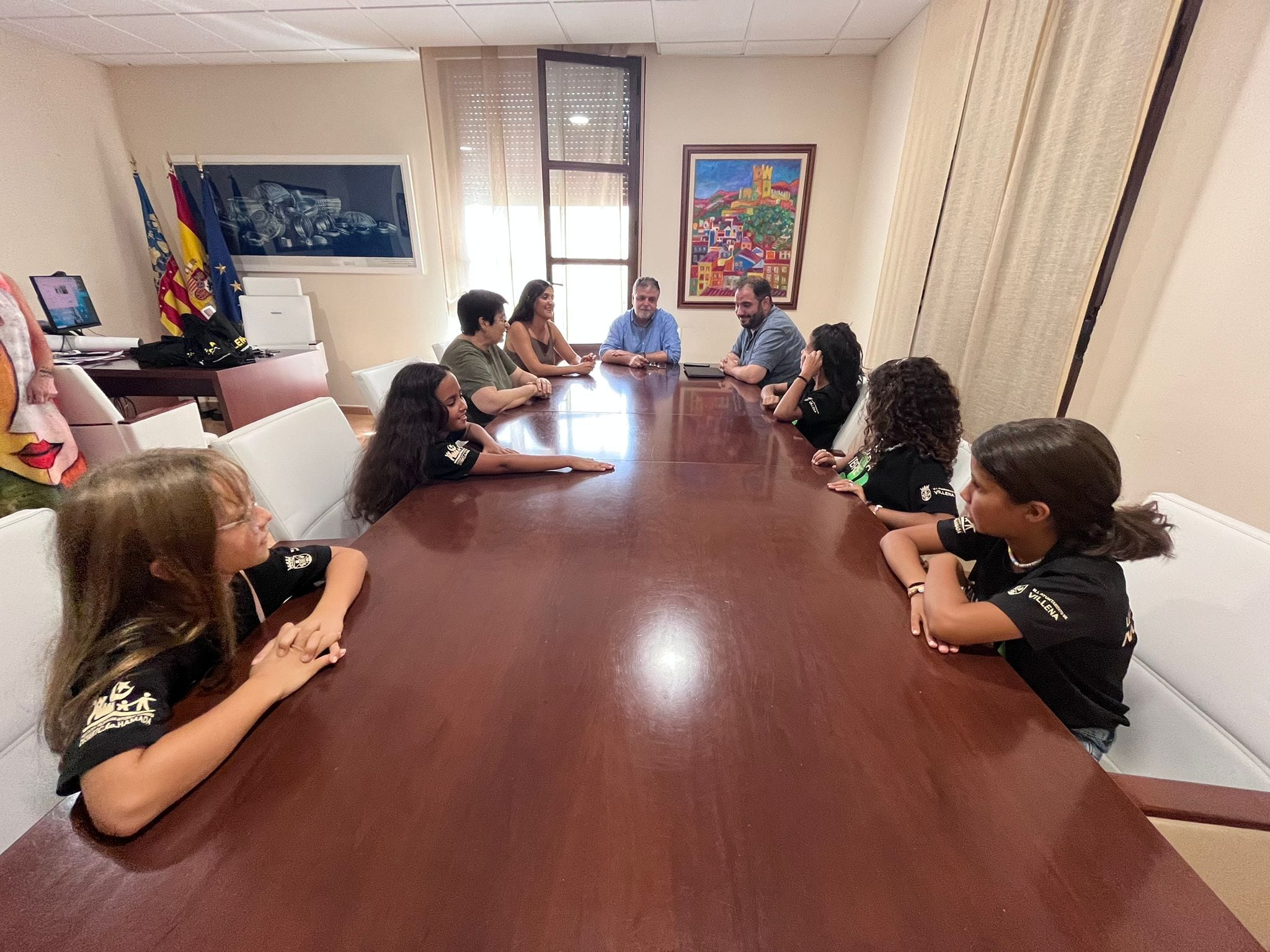 Recepción a las niñas saharauis