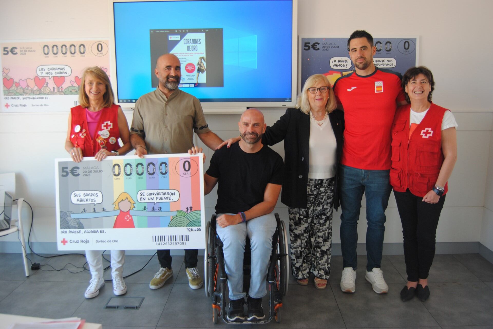 Presentación  I Carrera Virtual &#039;Corazones de Oro&#039; en las sede de Cruz Roja Ciudad Real