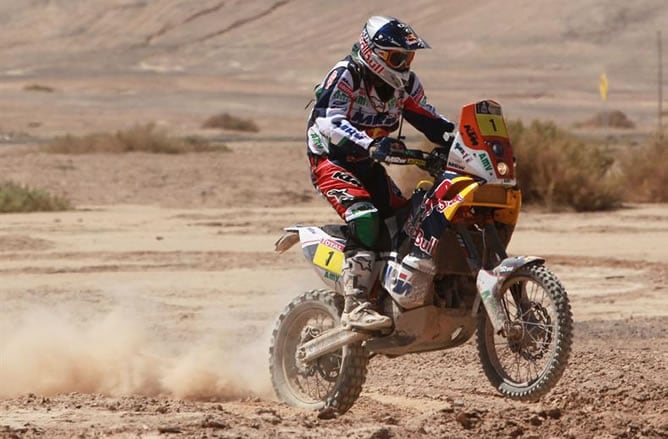 Marc Coma durante la octava etapa del Dakar