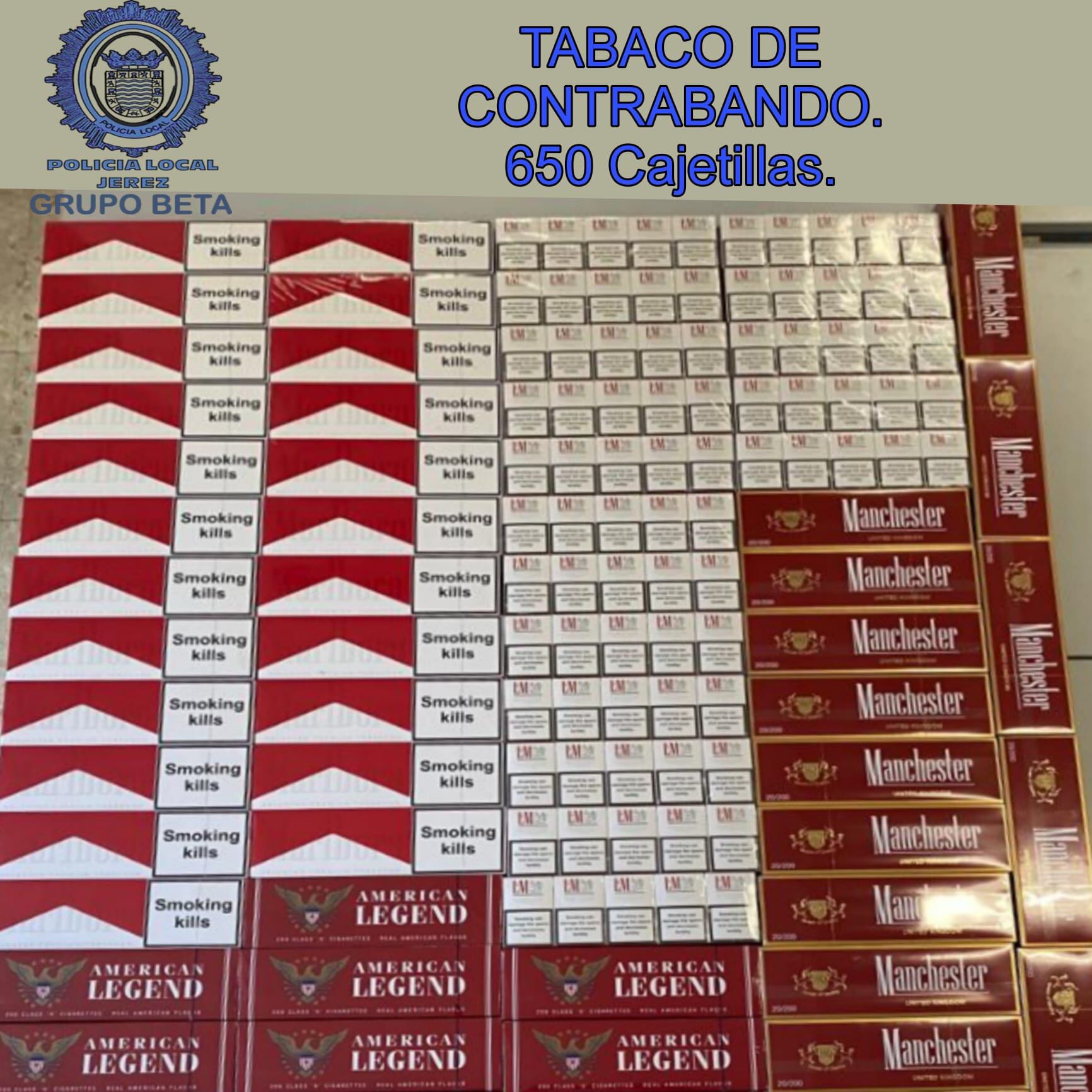 Tabaco de contrabando intervenido