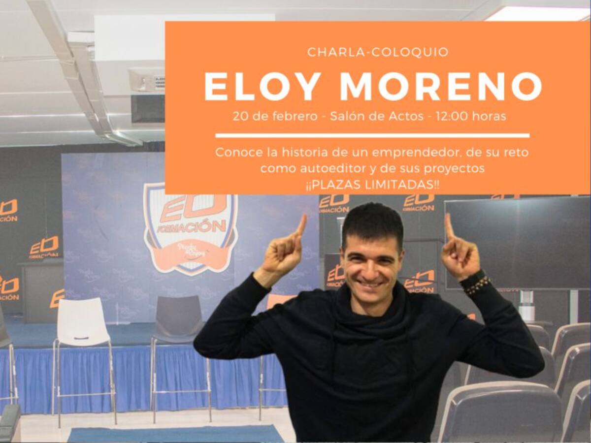 El autor Eloy Moreno visitará Ebora Formación