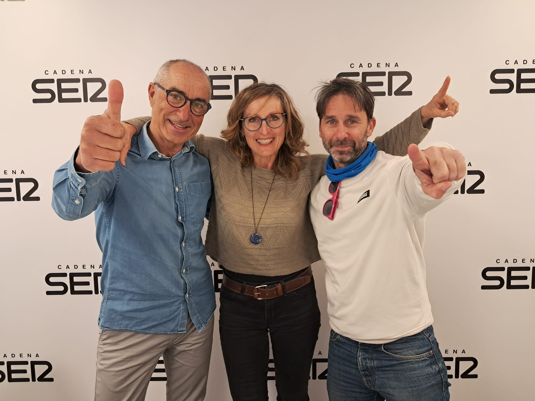 Pedro Pérez y Elena Bravo con BigMike