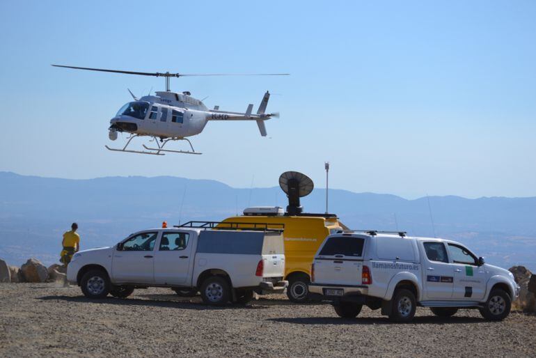 Vehículos contra incendios en un dispositivo.
