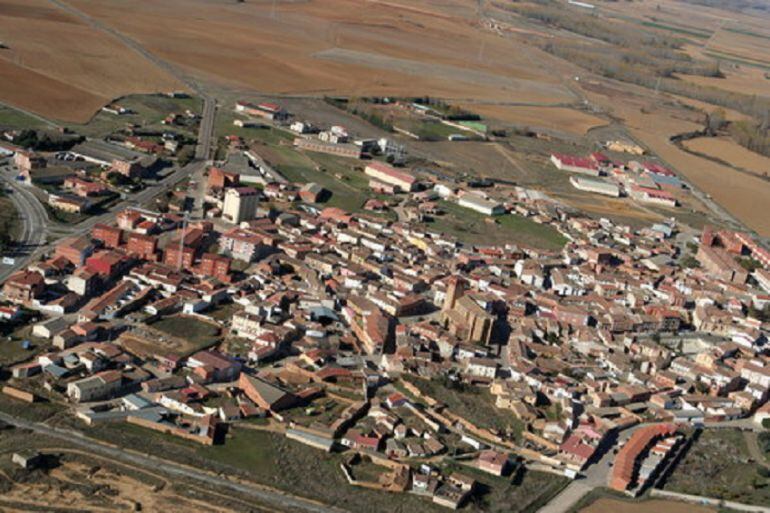 Foto aérea de la localidad de Osorno.