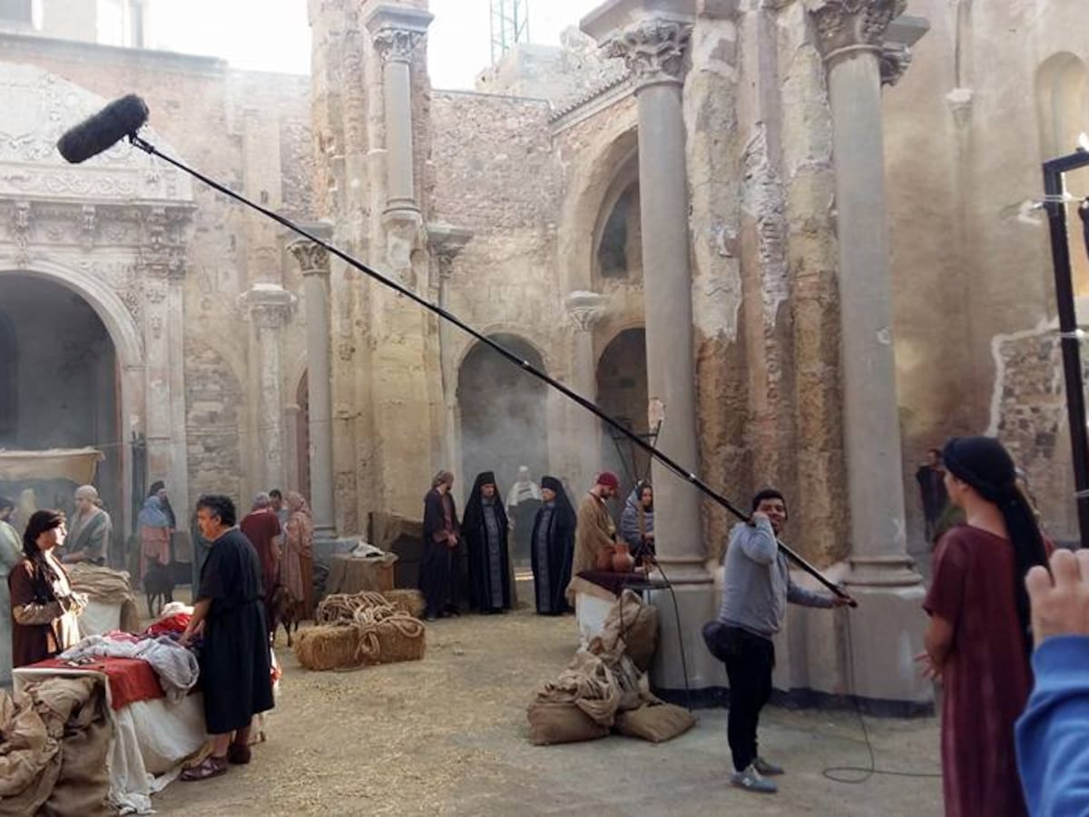 Así se transformó la Catedral de Cartagena para rodar ‘Jesús de Nazaret’