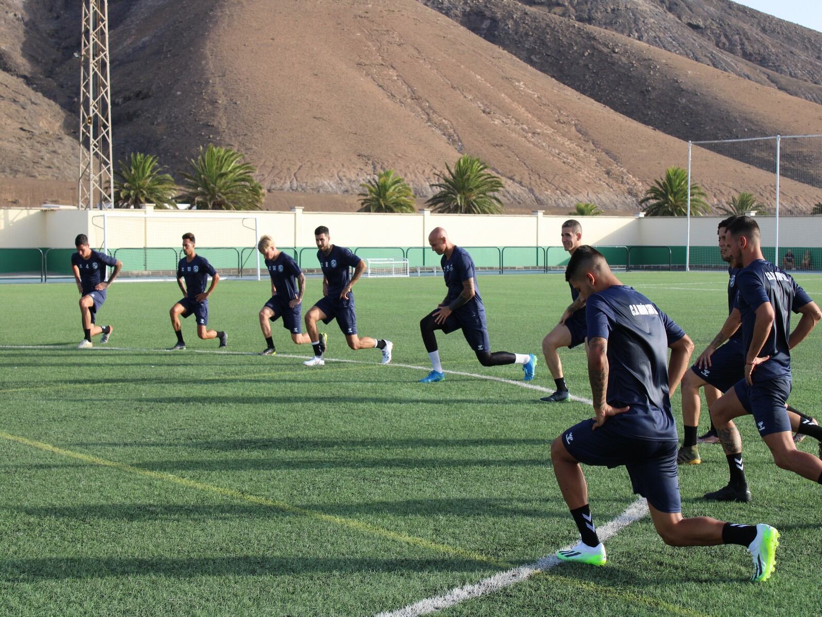 Uno de los entrenamientos de pretemporada del Unión Sur Yaiza.