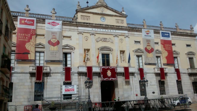 Façana de l&#039;Ajuntament de Tarragona.