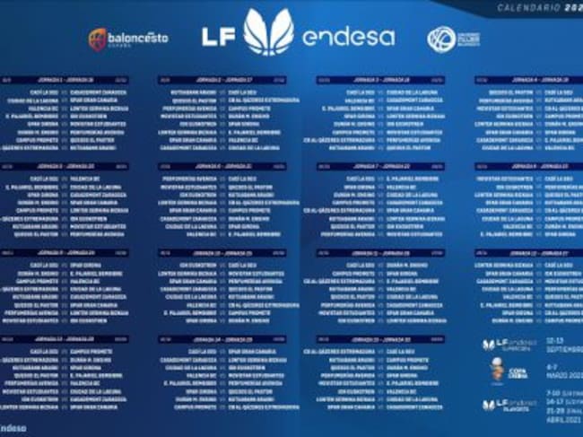 El calendario de la Liga Femenina Endesa 19-20