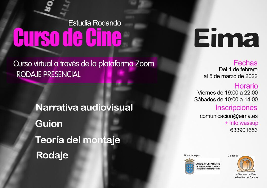 Un año más llega el curso previo a la Semana de Cine de Medina del Campo