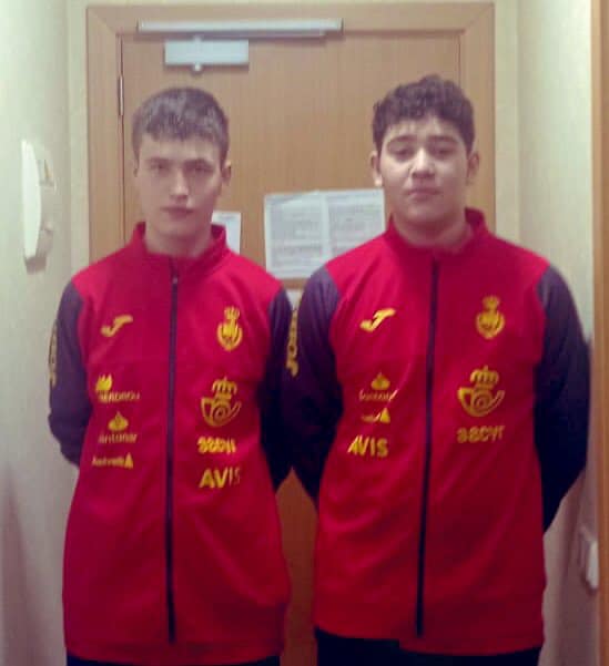 El infantil Hugo Esteban y el cadete David Tobes