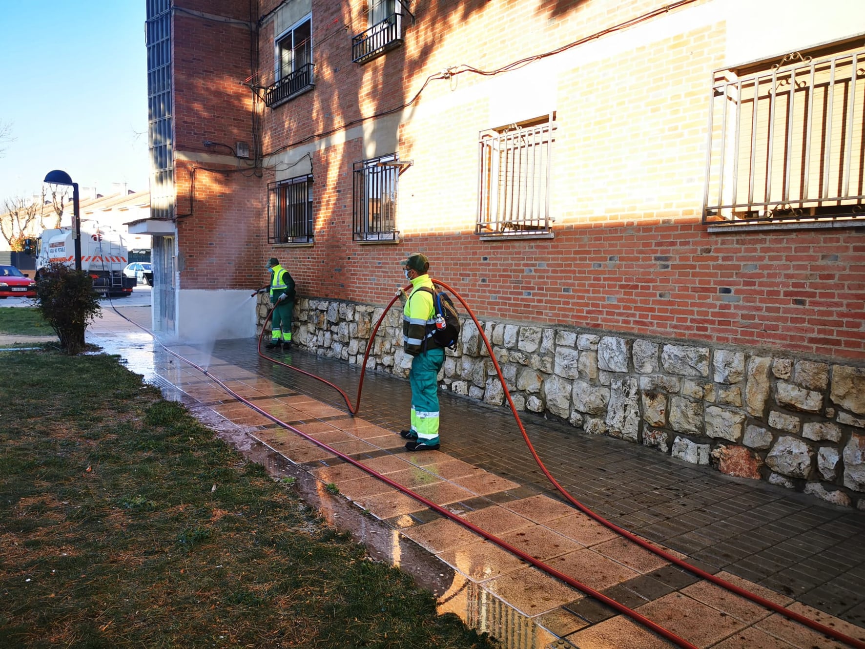 Limpieza de calles en Azuqueca de Henares