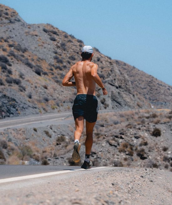 Sergio Turull en su reto recorriendo España corriendo