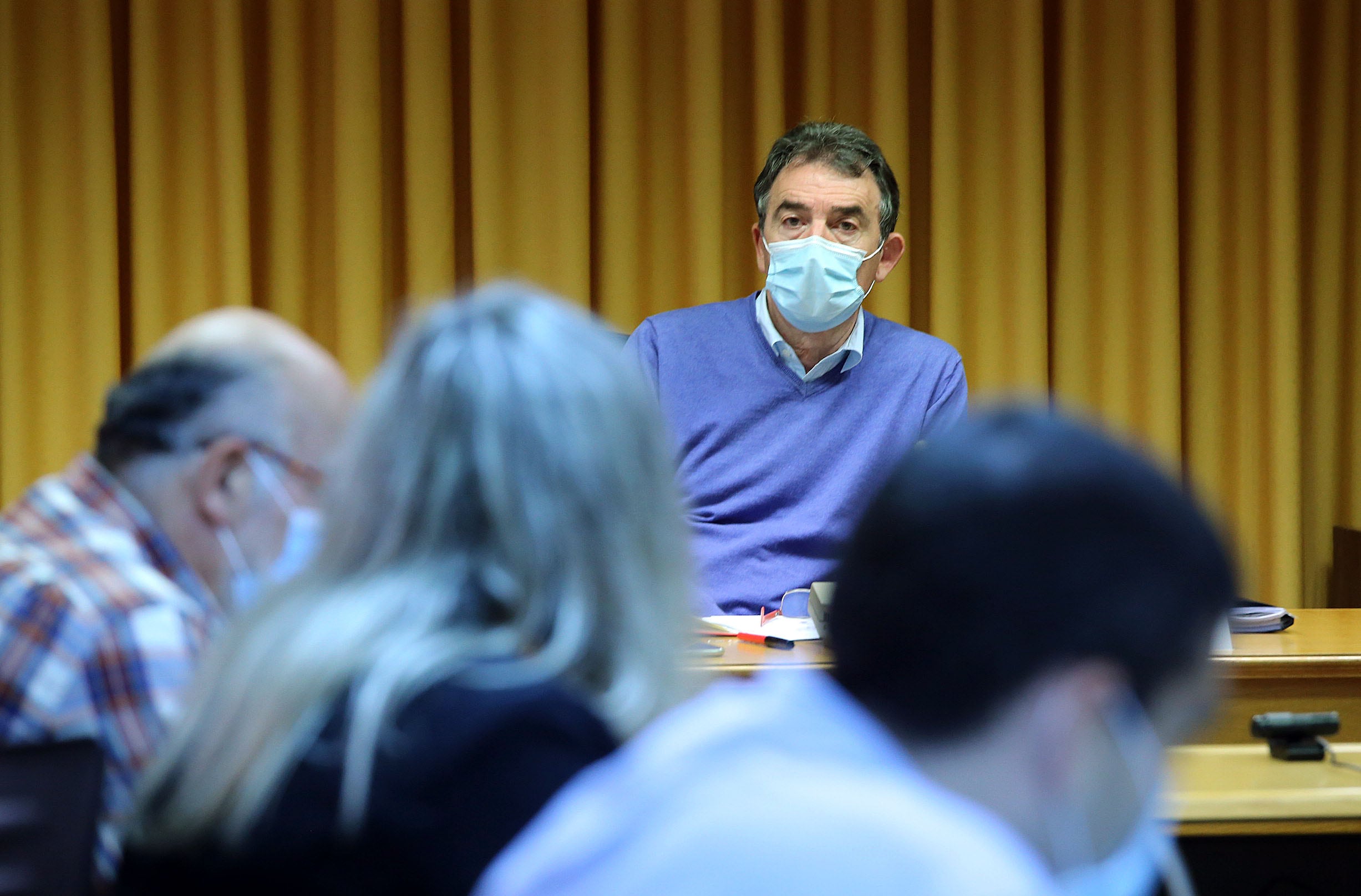 Ángel Hernández, en una Reunión del Consejo Asesor de la Memoria Histórica y Democrática de Castilla y León