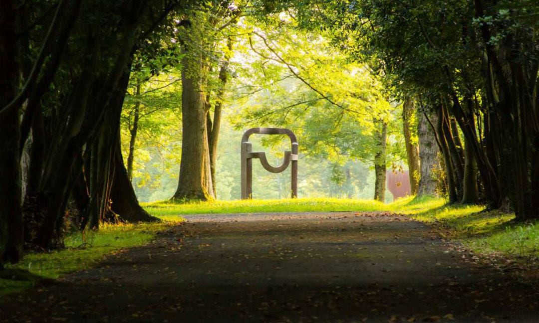 Imagen de archivo de una de las obras expuestas en Chillida Leku. 