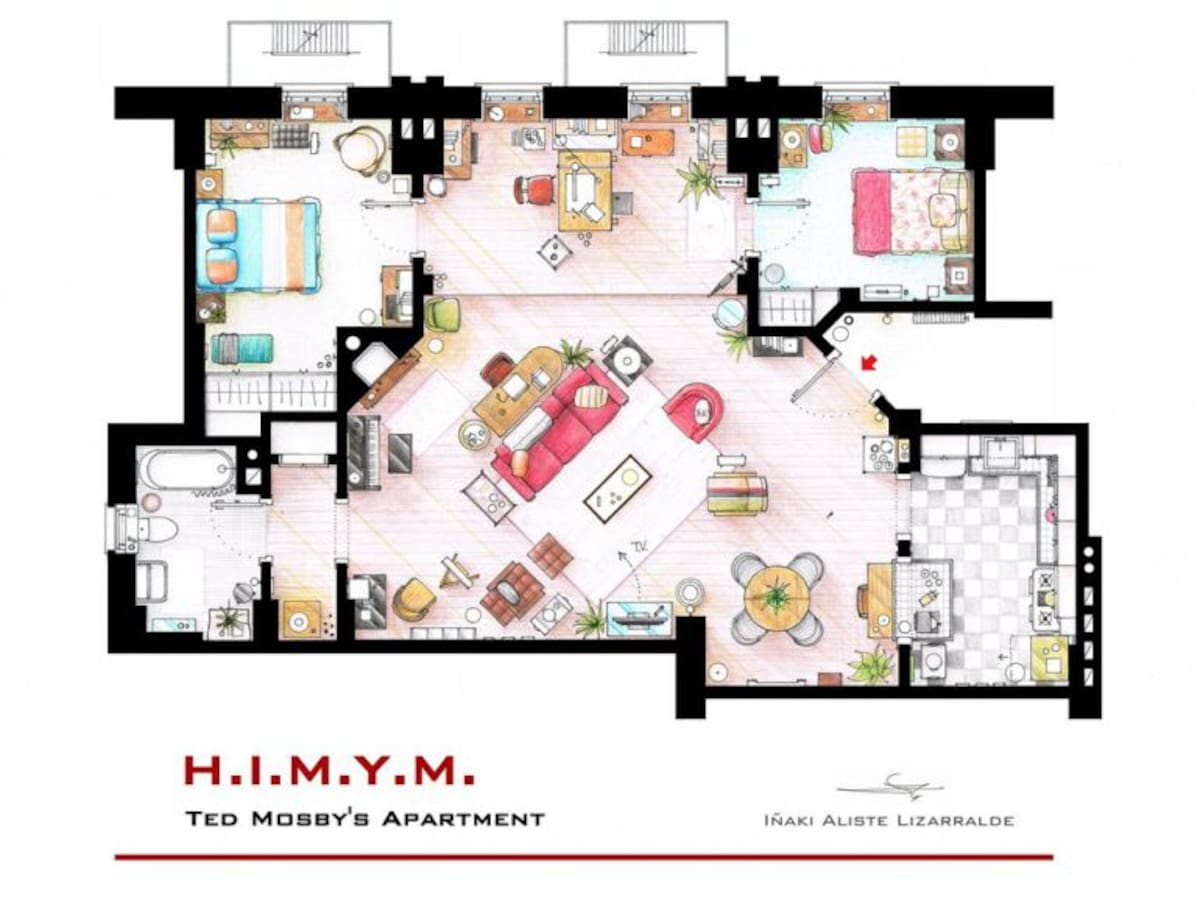 Así son las casas más famosas de la televisión