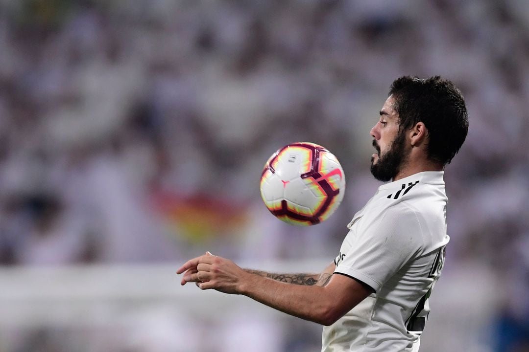 Isco, durante un partido con el Madrid