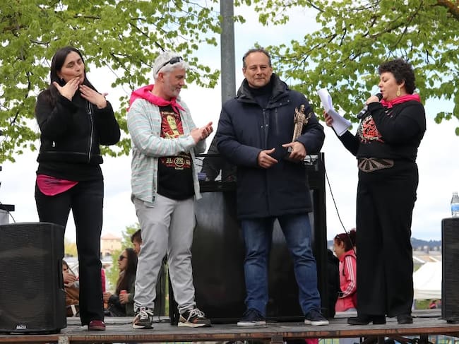 Entrega del Cristo de la Alegría