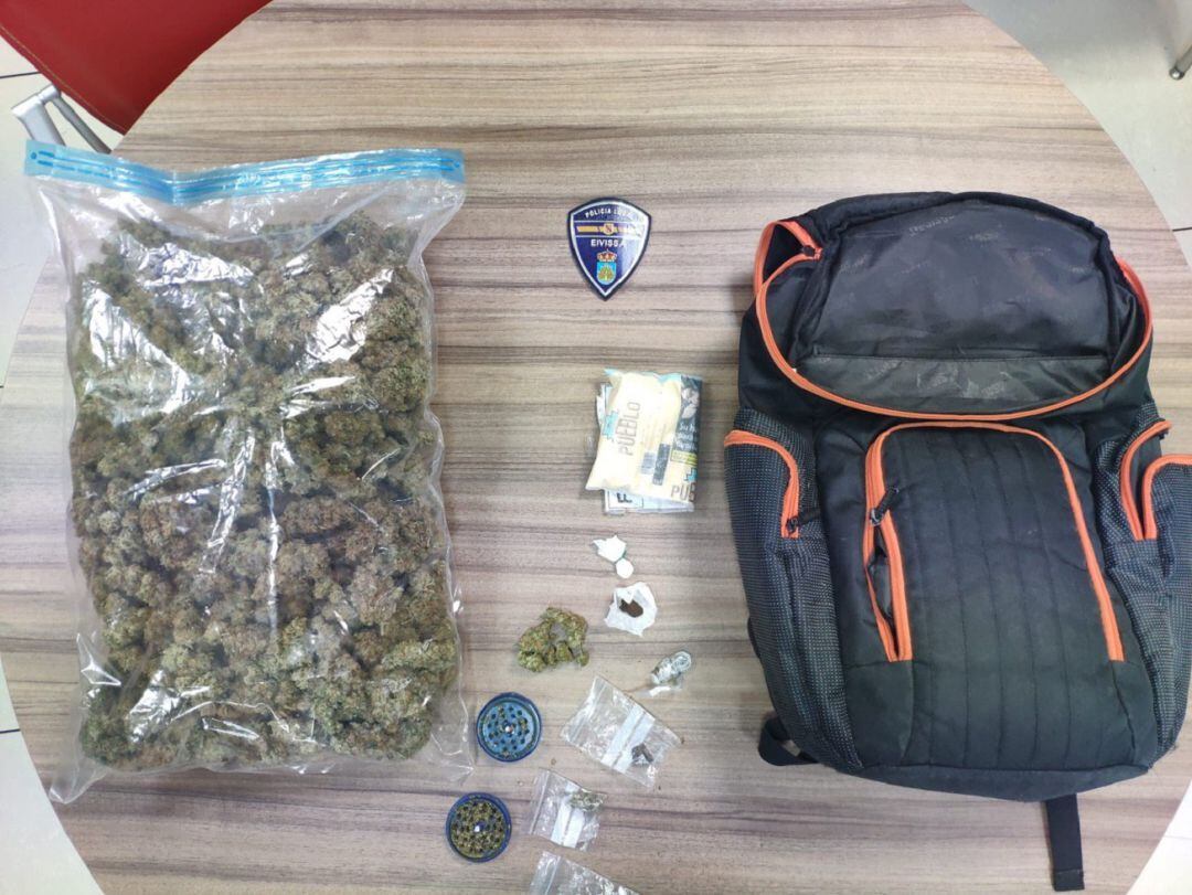 Imagen de la droga incautada