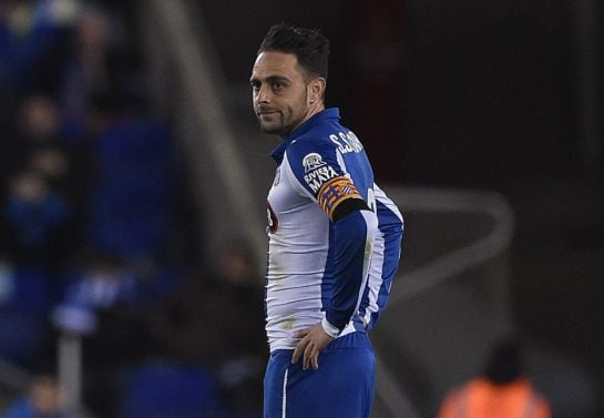 Sergio García, durante un partido con el Espanyol