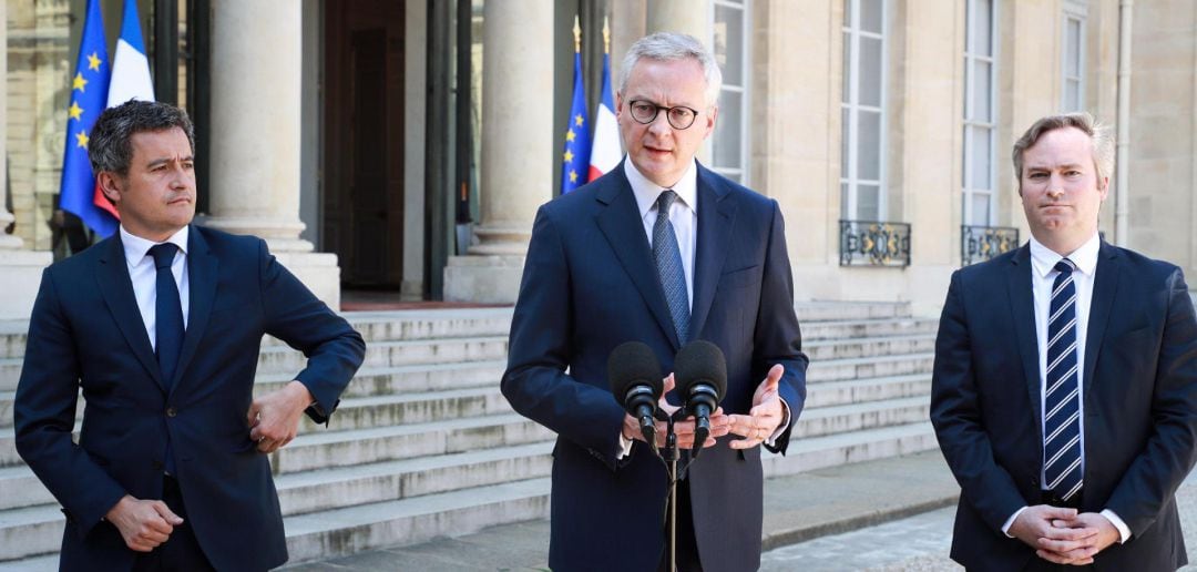 Miembros del gobierno francés en una foto de archivo.