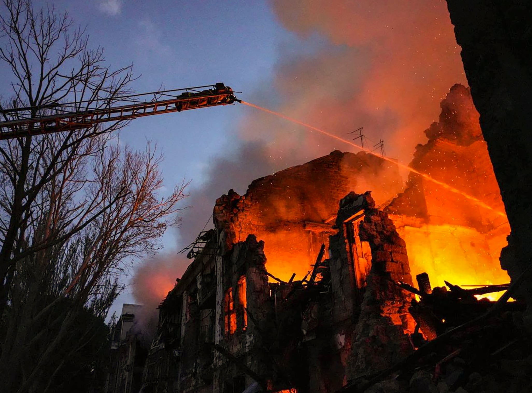 Destrucción generada en Odesa por un ataque con drones el pasado 21 de julio