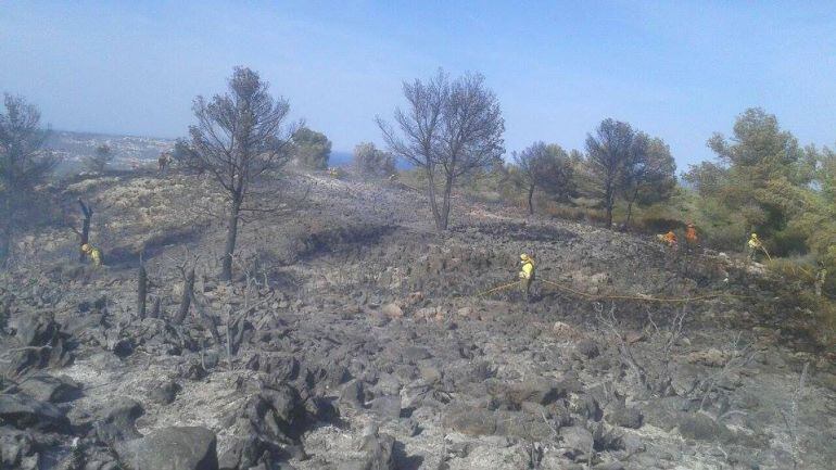 Incendio Forestal en El Poble Nou de Benitatxell