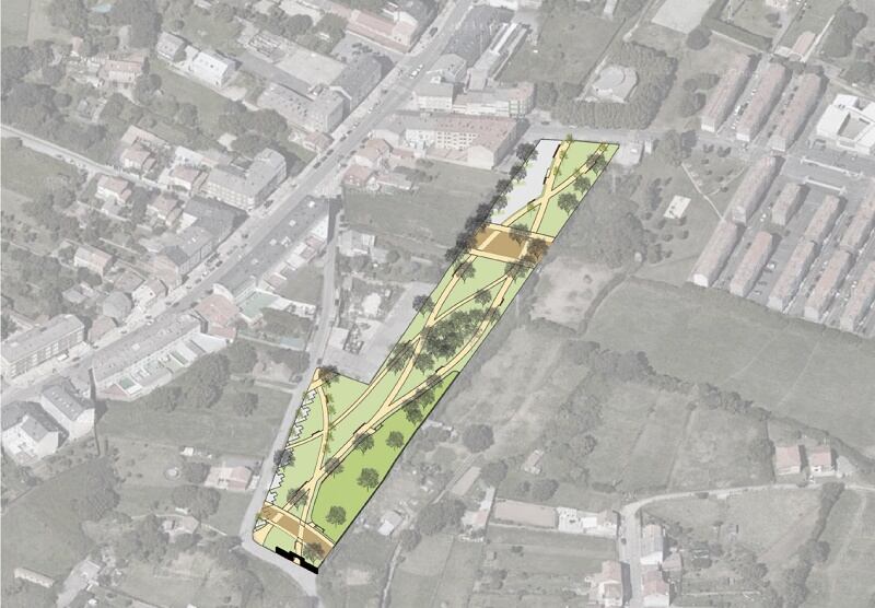 Plano del proyecto para reconvertir el polígono tiro de Catabois