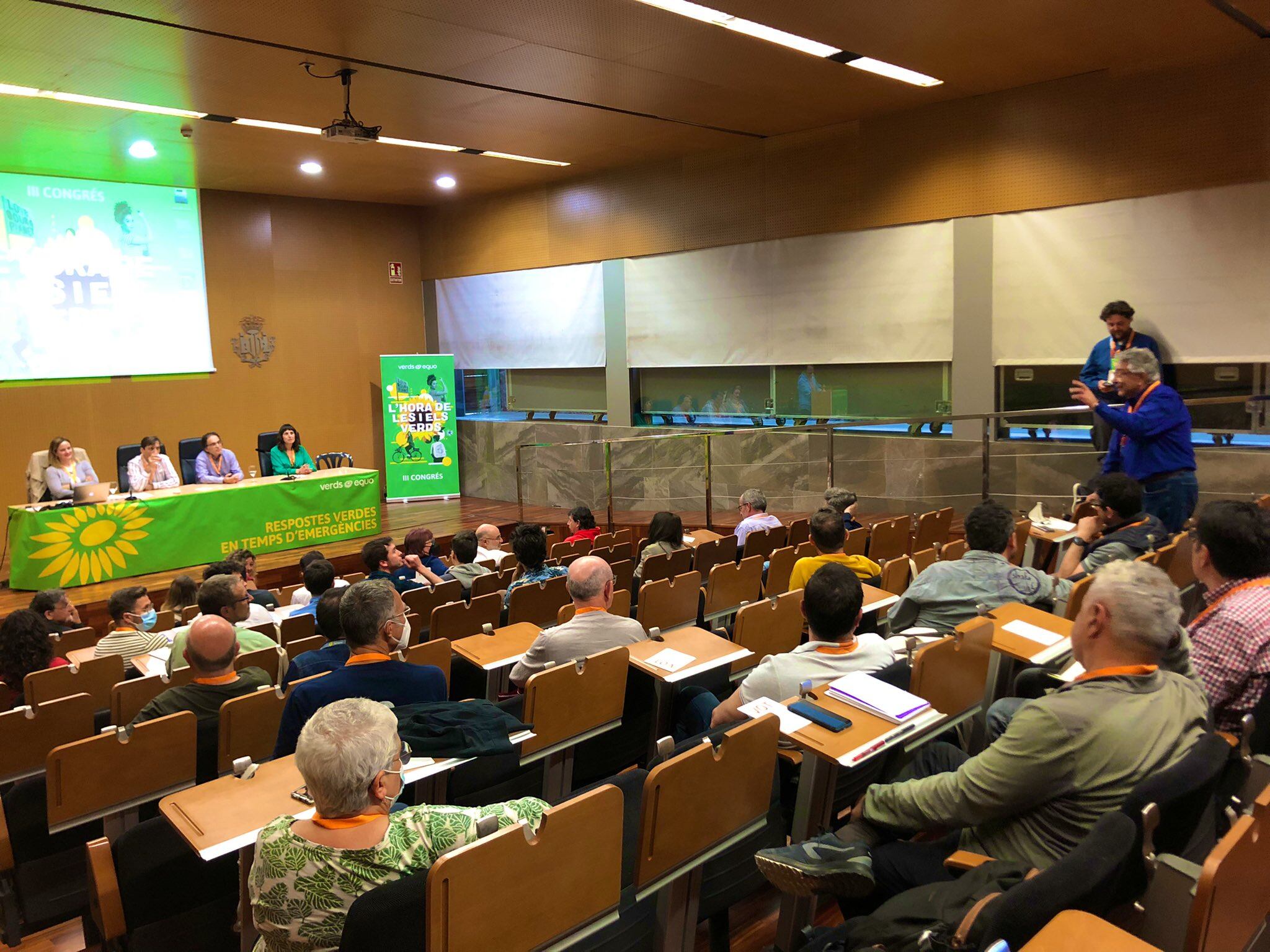 Imagen del último congreso de Verds-Equo que se celebró en València el 7 de mayo.