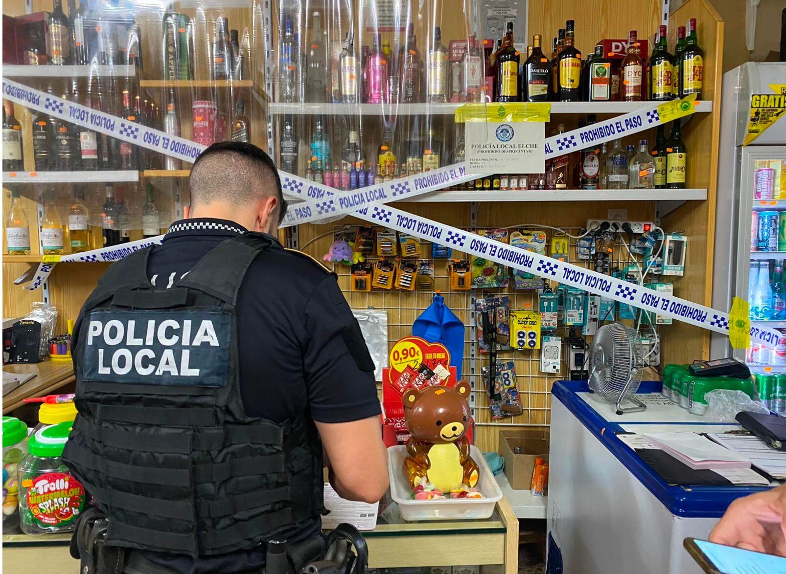 Precinto de locales por venta de alcohol a menores