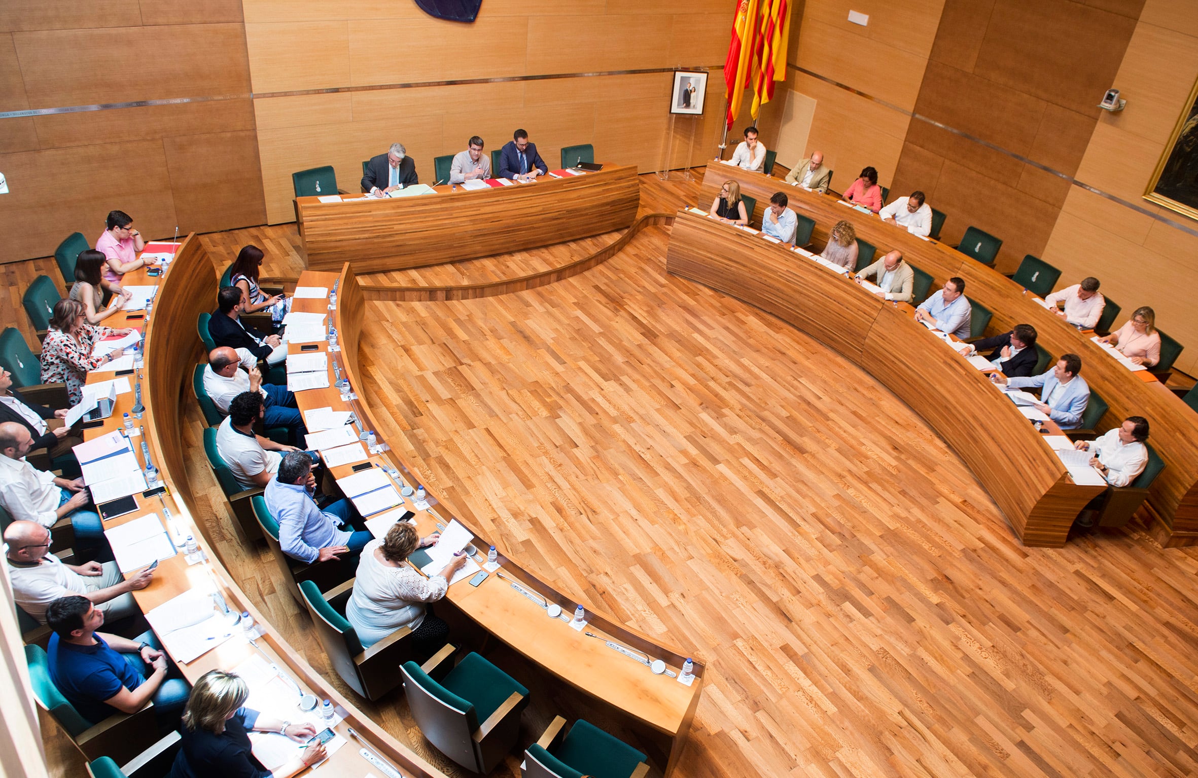 Pleno de la diputación de Valencia en una imagen de archivo en la etapa en la que Jorge Rodríguez era presidente.