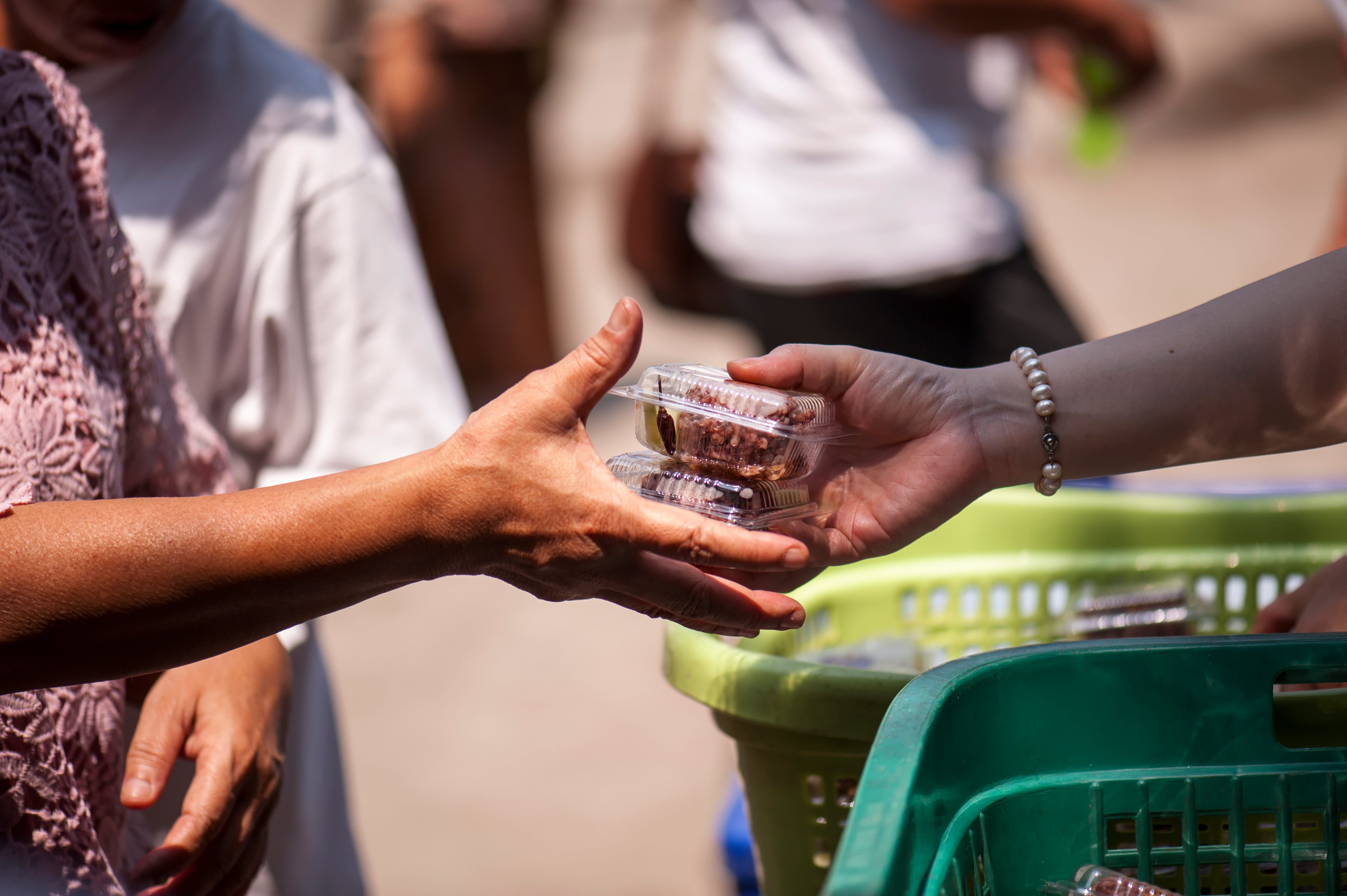 Feeding the poor Helping each other in society
