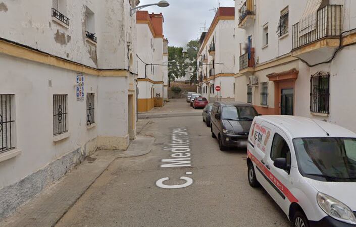 Calle Mediterráneo donde ocurrieron los hechos