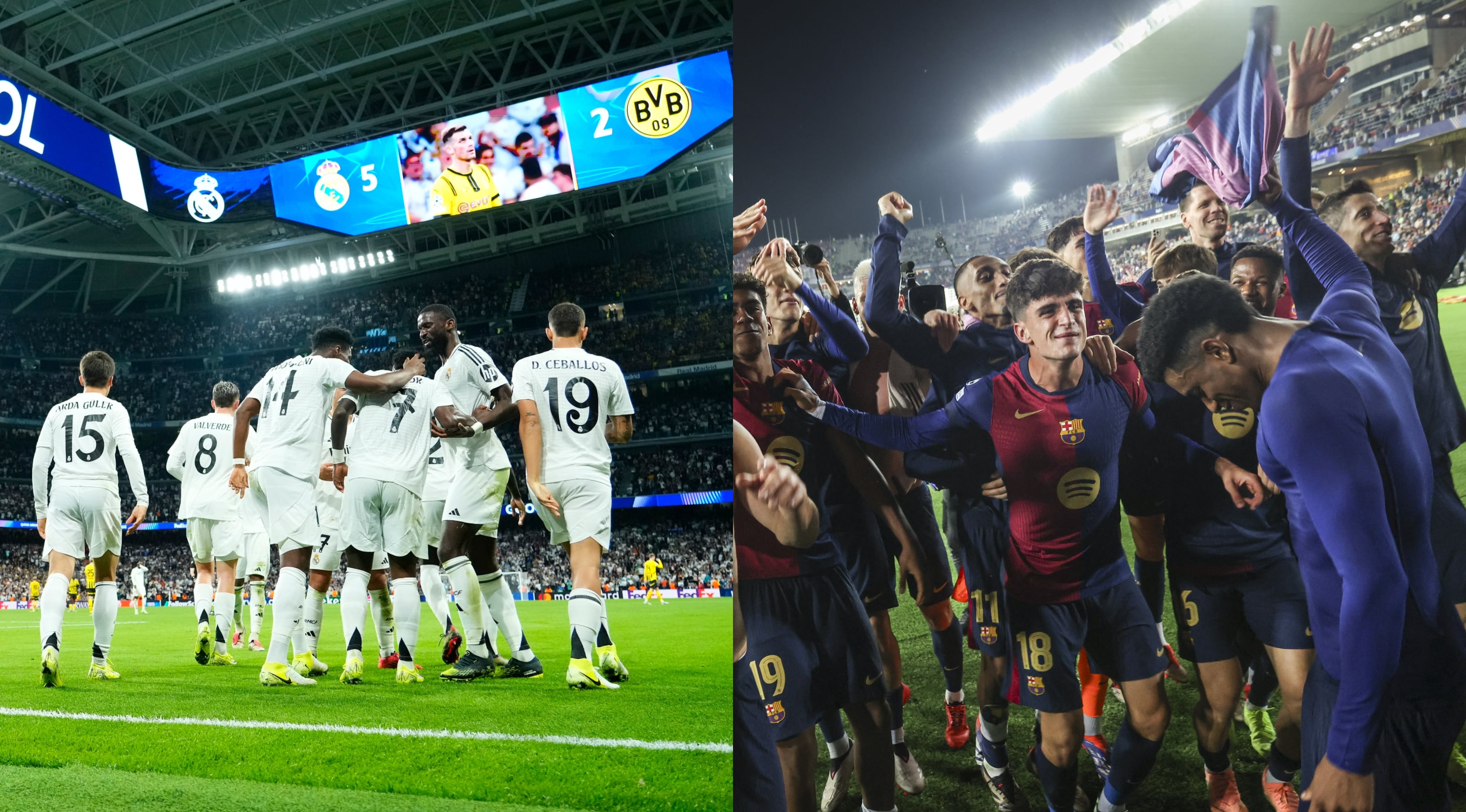 Real Madrid y FC Barcelona.