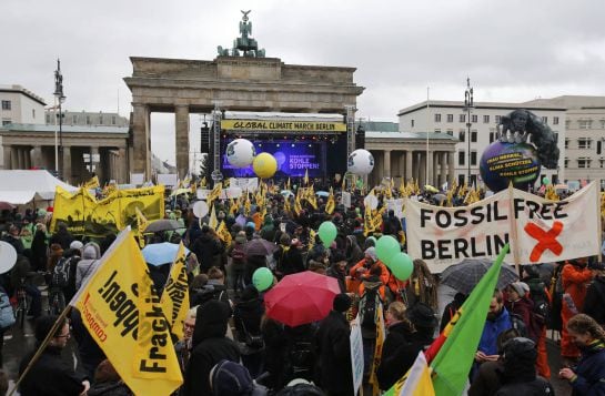 Berlín sale a la calle para protestar contra el cambio climático.