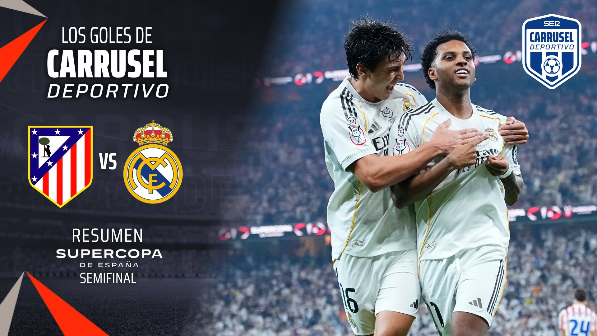 Atlético de Madrid 1-2 Real Madrid: resumen, resultado y goles de la semifinal de la Supercopa de España