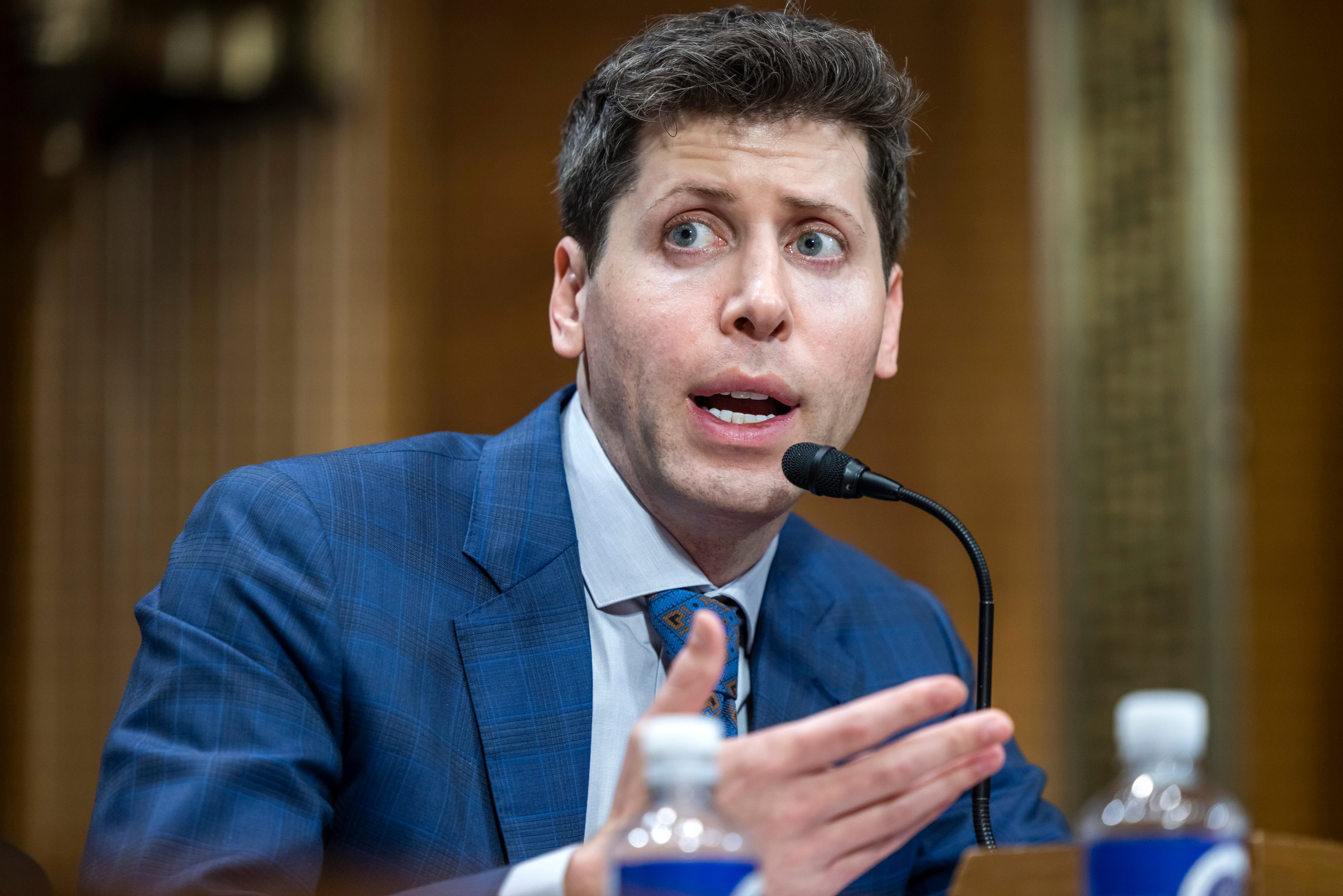 El director ejecutivo de OpenAI, Sam Altman, en una intervención en el Congreso de Estados Unidos