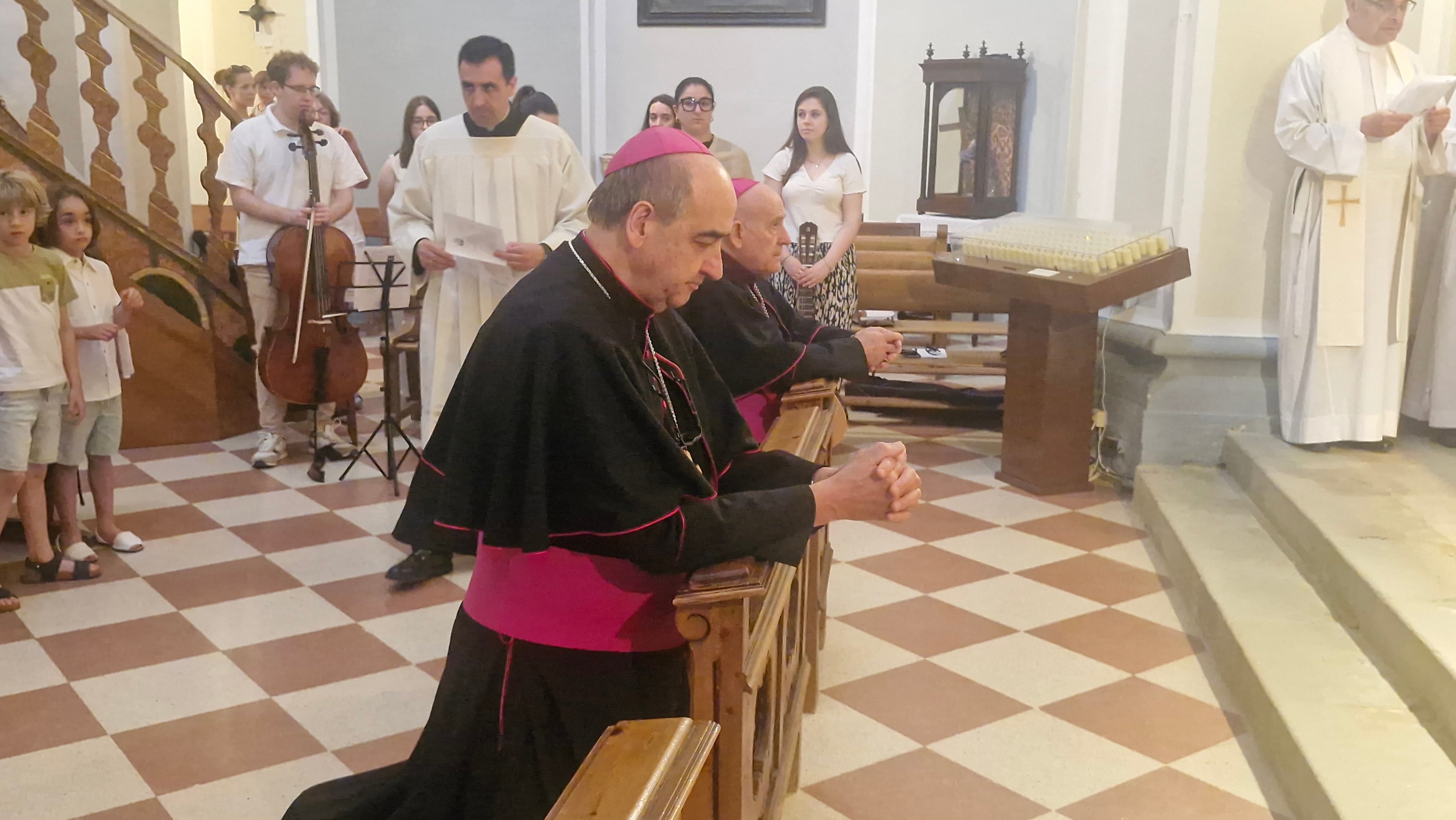 Pedro Aguado en su visita este viernes a la ermita de Salas