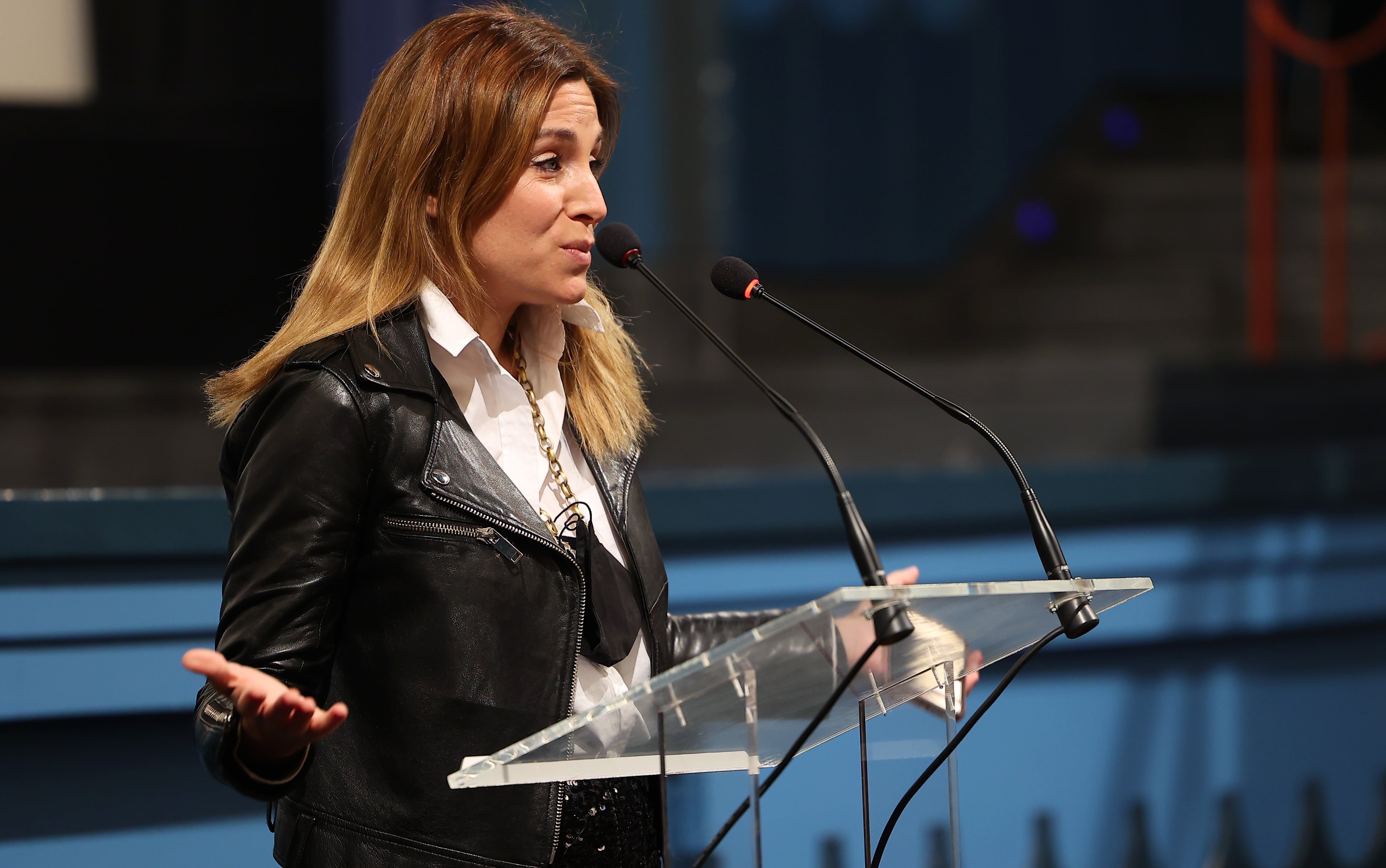 Leire Martínez, en una foto de archivo de un evento en el que participó La Oreja de Van Gogh