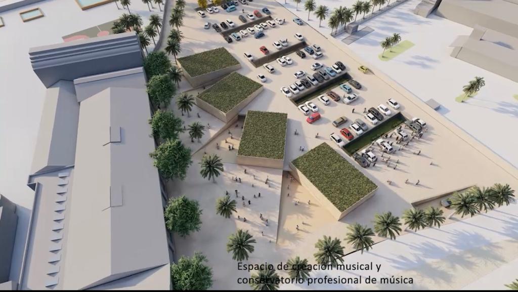 Proyecto del PP de Elche para el Conservatorio de Música en el entorno del Candalix