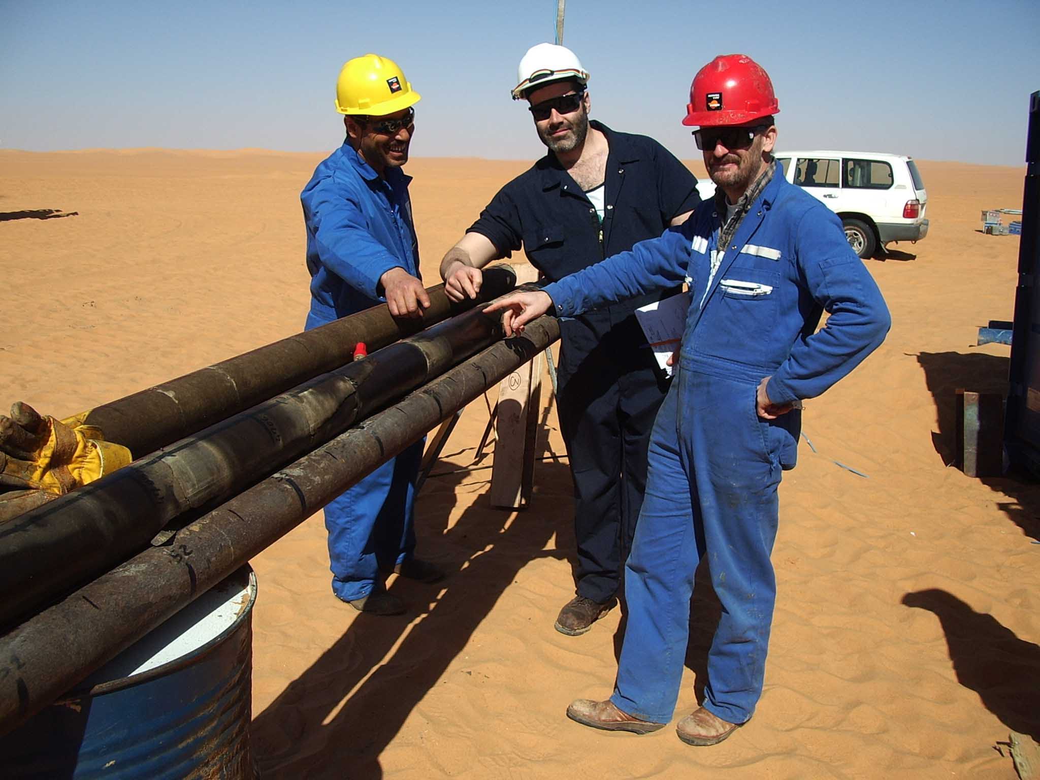 José María en el desierto de Libia en 2009