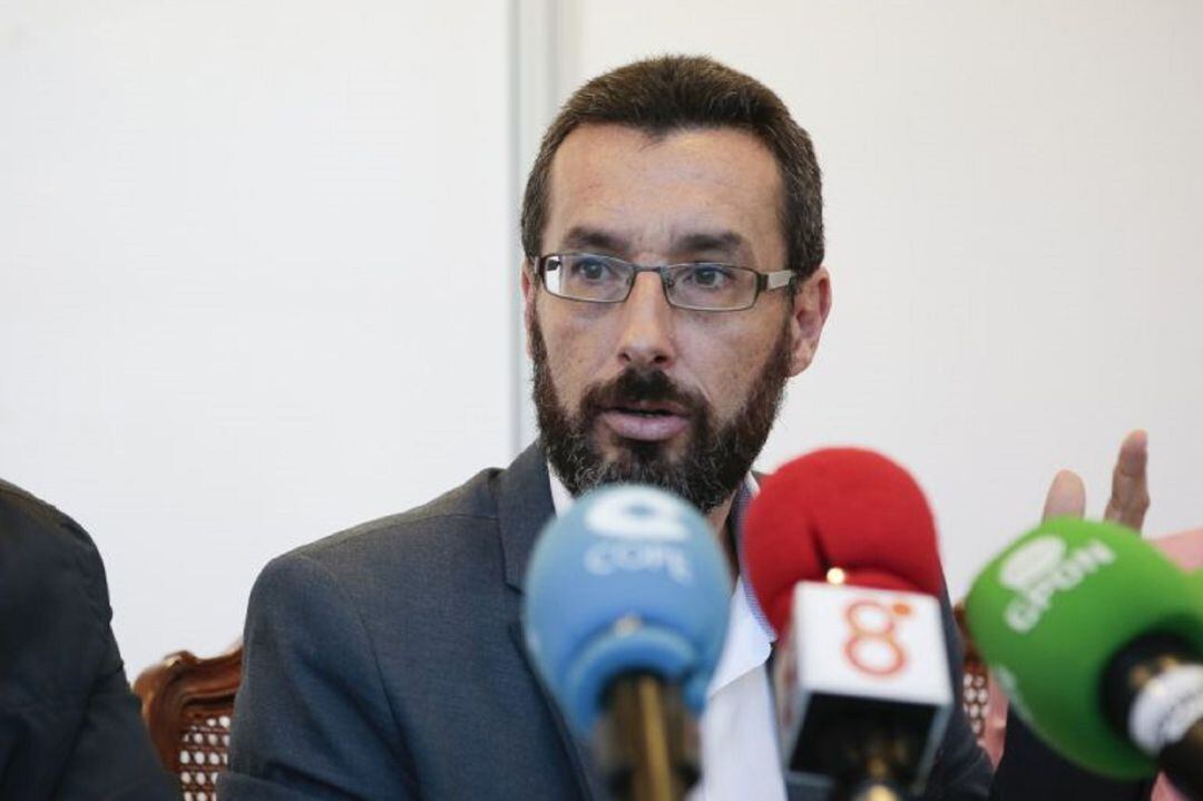 Juan Franco durante una comparecencia.