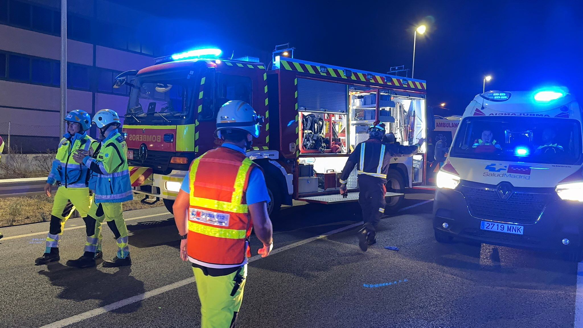 El suceso tuvo lugar en la M-404 en la localidad de Torrejón de Velasco, a la altura del Polígono Industrial La Frontera