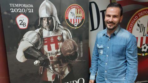 Miguel Chocarro en la sede del club.